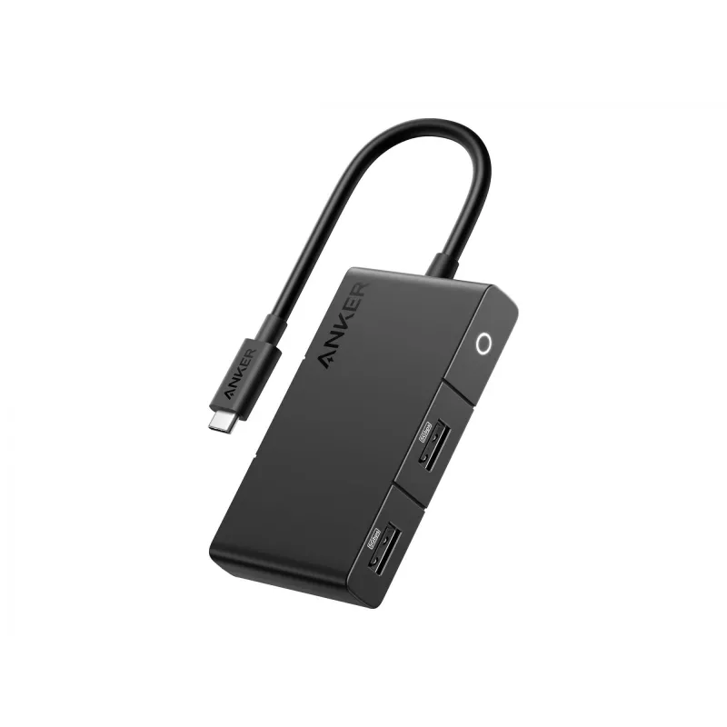 Anker 332 A8356G11 hub USB-C 5-in-1, HDMI 4K para una sola pantalla, negro