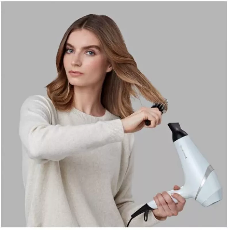 Secador de pelo Remington AC8901 HYDRAlux 2300 W 3 niveles de temperatura función iónica boquilla difusora Blanco