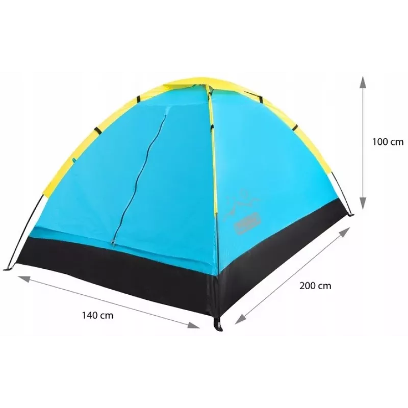 Tienda de campaña PROMIS NT60 iglú de camping para 2 personas impermeable con mosquitera