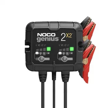 Cargador de baterías NOCO GENIUS2X2 4A 2 bancos, 4A total, dos salidas independientes