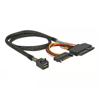 Delock cable SFF-8643 conector macho > U.2 SFF-8639 conector hembra + conector de alimentación SATA 50 cm (84819)