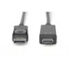 Cable adaptador DisplayPort 1.2 con bloqueo 4K 60Hz UHD Type DP/HDMI A M/M negro 2 m