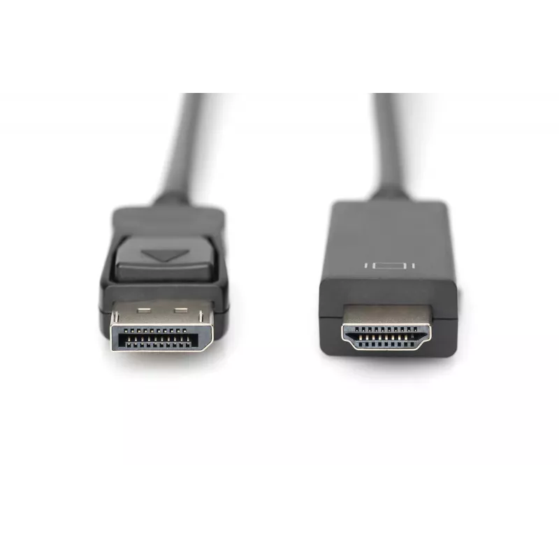 Cable adaptador DisplayPort 1.2 con bloqueo 4K 60Hz UHD Type DP/HDMI A M/M negro 2 m