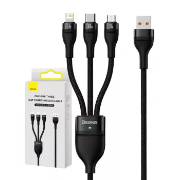 Cable USB Baseus SUP0003351 1,2 m USB A USB C/Micro USB-A/Lightning negro