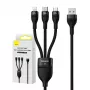 Cable USB Baseus SUP0003351 1,2 m USB A USB C/Micro USB-A/Lightning negro
