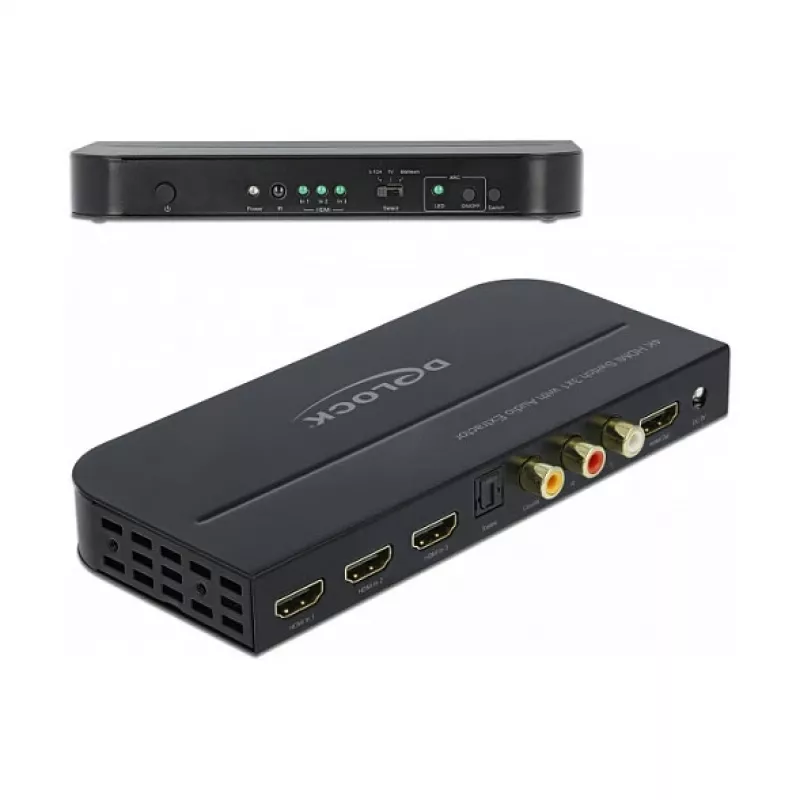 Switch HDMI DeLOCK 3 x HDMI entrada a 1 x HDMI salida 4K 60 Hz