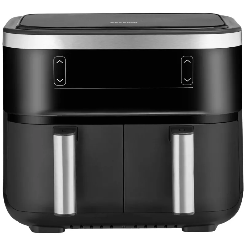 Freidora de aire Severin FR 2453 Double 3,25 L 2850 W negro plata