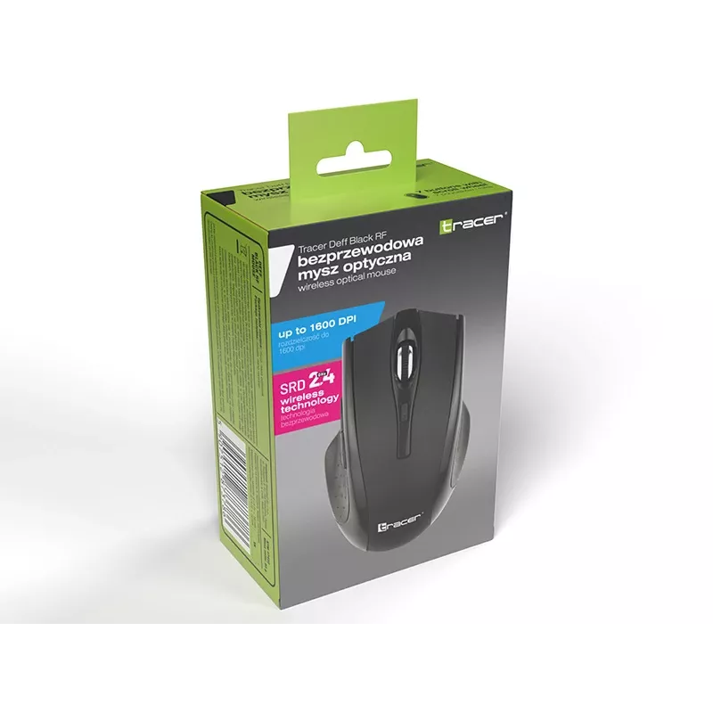 Tracer 47432 Ratón óptico inalámbrico RF 2,4GHz/BT negro