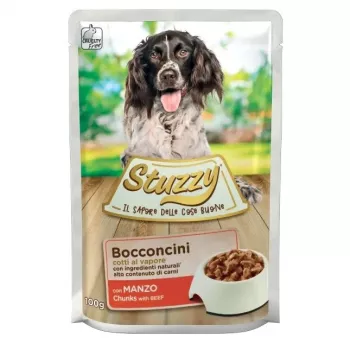 STUZZY trocitos con carne de ternera - alimento húmedo para perros - 100 g