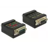 Conector DeLOCK 2xDB9 87713 negro