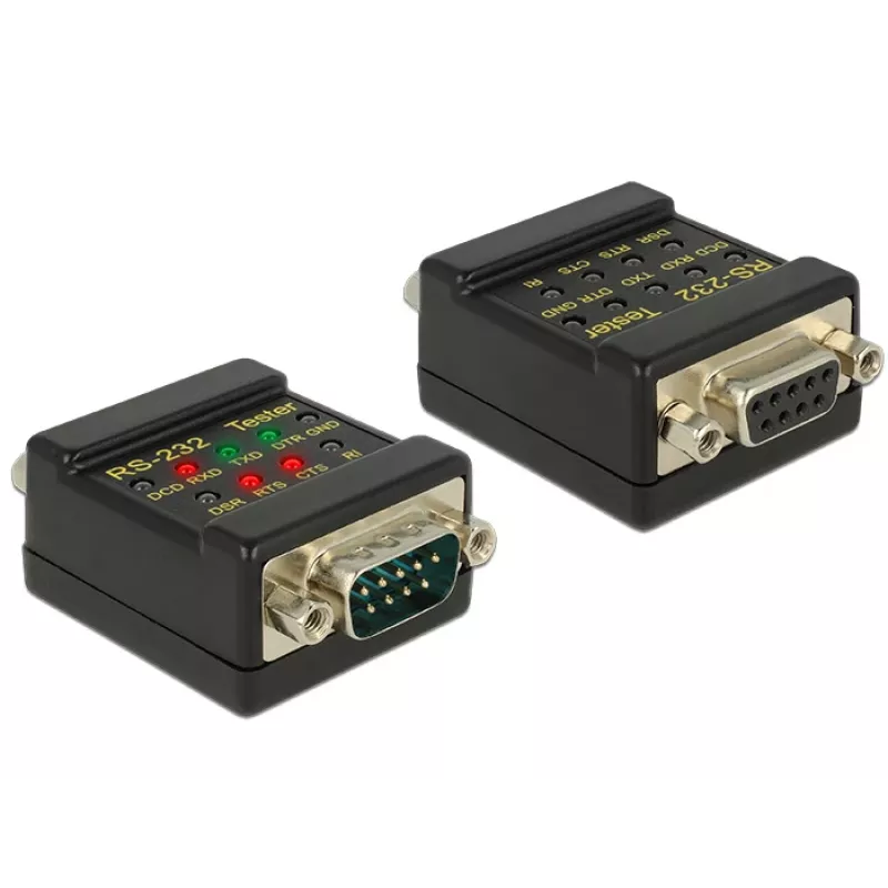 Conector DeLOCK 2xDB9 87713 negro