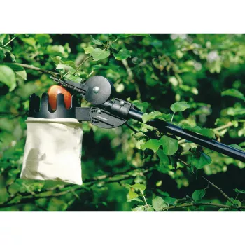 Recogedor de fruta Fiskars, longitud 290 mm, negro/blanco, plástico reforzado con fibra de vidrio y algodón (110970)