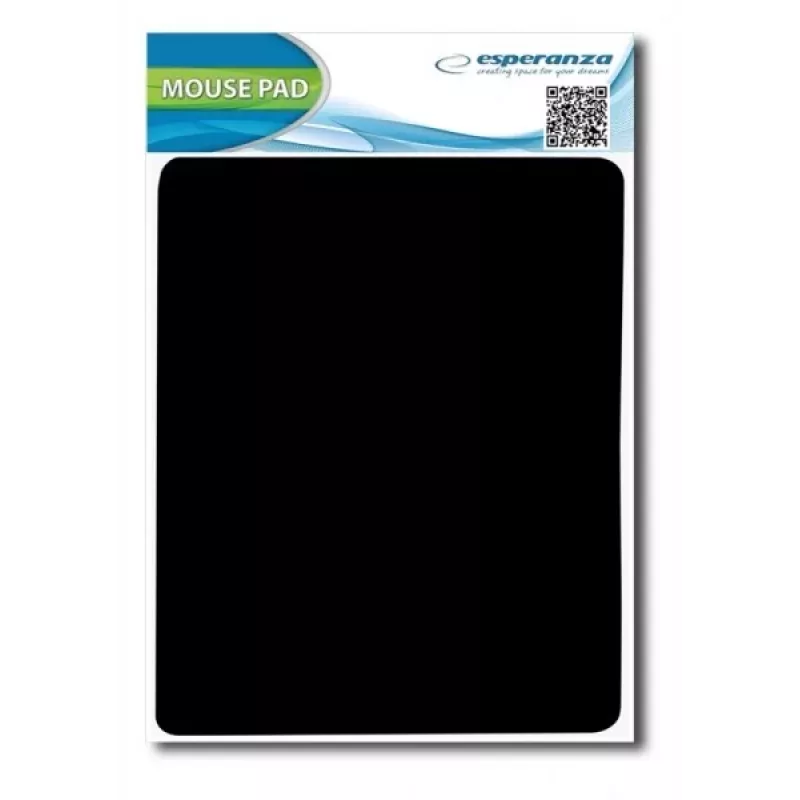 Alfombrilla de ratón ESPERANZA EA145K — alfombrilla gaming, negra, superficie monocroma, base antideslizante