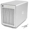 Mercury Elite Pro Quad, carcasa para discos plateada, USB 3.2 Gen 2, lista para RAID
