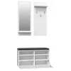 Armario de recibidor Topeshop GAR RIVA BIEL blanco 1 puerta giratoria
