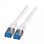 EFB-Elektronik Cable de parcheo RJ45 Cat.6A S/FTP TPECat.7 sin conector superflex blanco 1,5 m Fabricante: EFB Elektronik (K5525FWS.1,5)