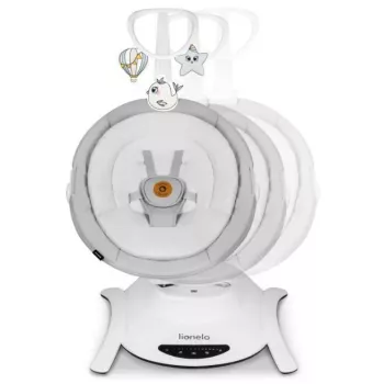 Cuna / cuna mecedora Lionelo Bella Set Gris Hormigón – cuna con función de balanceo