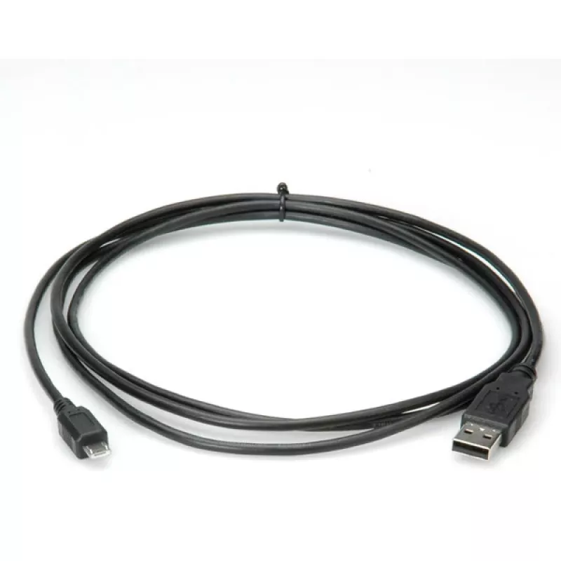 Cable USB 2.0 ROLINE 11.02.8755 3,0 m Type-A M – Micro-USB B M