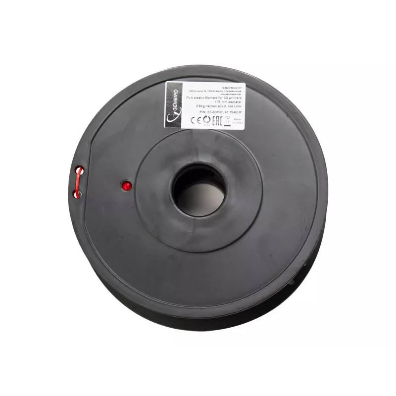 Material de impresión 3D Gembird 3DP-PLA+1.75-02-R rojo 1 kg