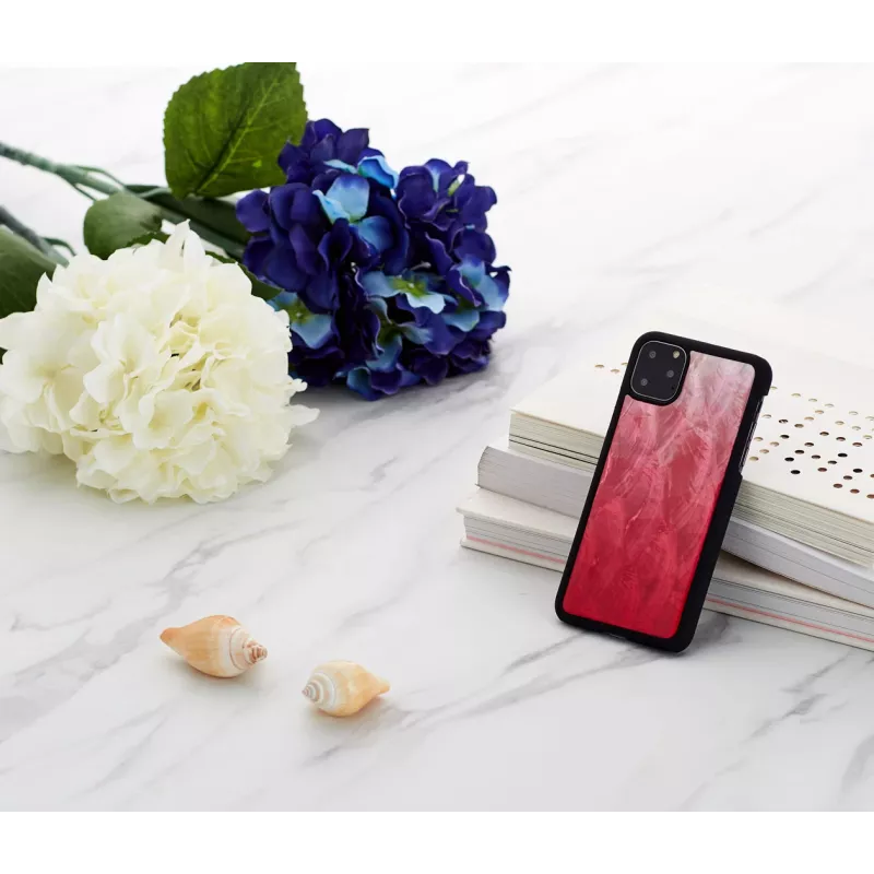 Funda para smartphone iKins para iPhone 11 Pro Max – pink lake con borde negro