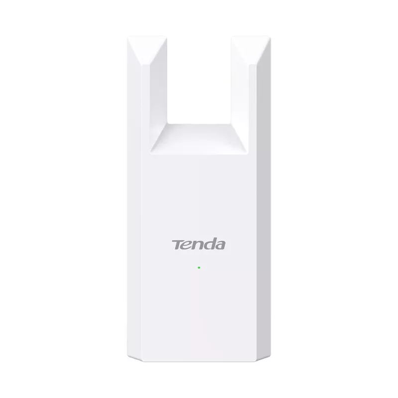 Repetidor de red TENDA T10 2,4 GHz Wi-Fi 4, 300 Mbit/s, 2 antenas externas, 1x RJ-45, blanco