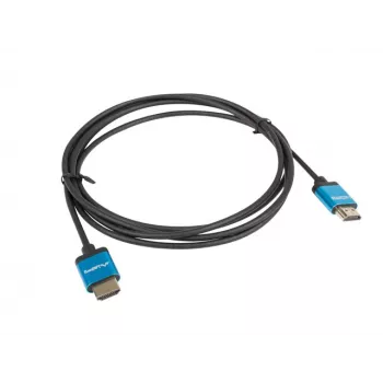 Cable HDMI LANBERG CA-HDMI-22CU-0018-BK 1,8 m — HDMI Type-A a A, HDMI 2.0, 18 Gbit/s, ARC, dorado