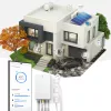 Medidor de energía AEOTEC AEOEZWA046C3A60 — tres pinzas 60 A con Z-Wave para monitorización monofásica o trifásica