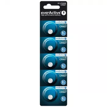 Pila de botón de litio everActive CR927 3V, 30 mAh, pila de botón, altura 2,7 mm — pack de 5