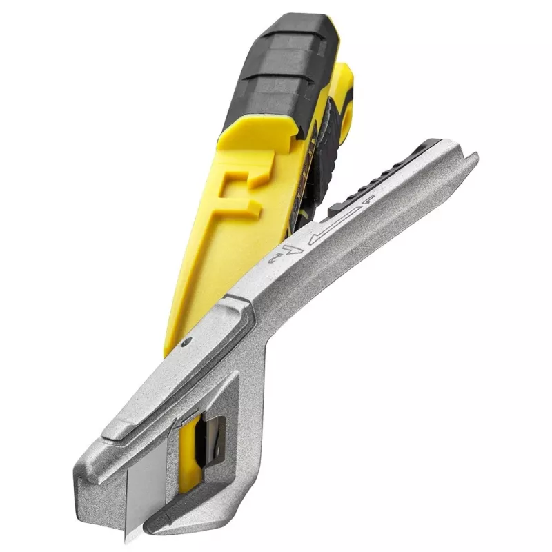 Cúter Stanley FATMAX FMHT10594-0 negro acero inoxidable amarillo 18 mm ancho 165 mm largo