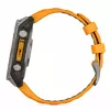 Garmin fenix 8 AMOLED Sapphire 47 mm reloj inteligente GPS, pantalla táctil de 3,56 cm (1,4") 454 x 454, Wi-Fi, titanio, correa de silicona Spark Orange/Graphite, grafito