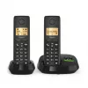 Teléfono inalámbrico analógico/DECT Gigaset PURE 100A Duo — 2 auriculares, manos libres, identificación de llamadas, pantalla de 1,5
