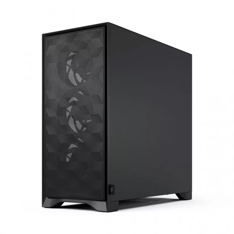 Caja para PC Fractal Design Pop 2 Air negro TG Midi Tower – ATX, 3 ventiladores frontales de 120 mm, compatible con unidades de 2,5