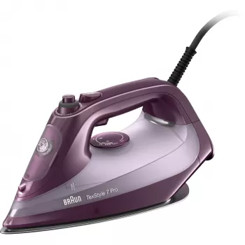 Braun TexStyle 7 Pro SI 7181 VI plancha plancha de vapor suela EloxalPlus 3100 W violeta