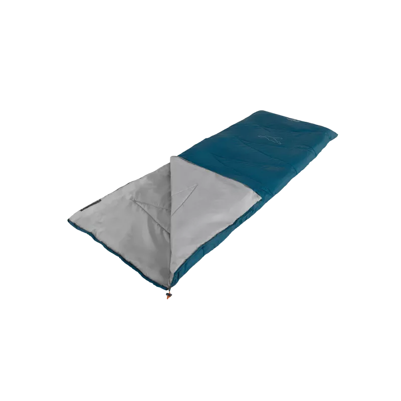 Easy Camp Starling Square saco de dormir, 10 °C, azul, cremallera en L unidireccional
