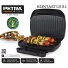 Parrilla eléctrica Petra PT4366MBLKVDE negra con recubrimiento antiadherente y temperatura ajustable