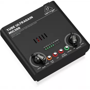 Preamplificador de audio Behringer MIC300 negro