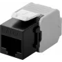 Microconnect KEYSTONE-16 módulo Keystone plano negro RJ-45