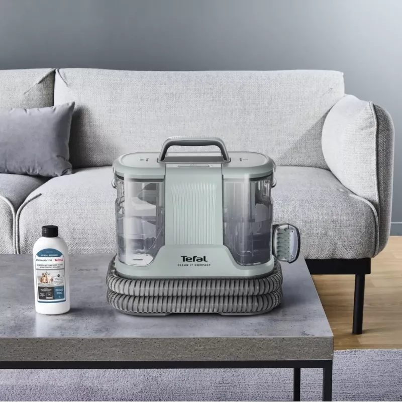 Limpiador de manchas portátil Tefal Clean It Compact Pet IZ3020F0 — aparato de mano para limpieza de manchas en tapicerías y mascotas