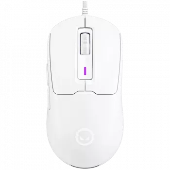 LORGAR MSA10, ratón gaming Advanced Ultralight con cable, blanco