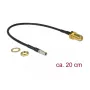 Cable coaxial DeLOCK 89912 RG-174 0,2 m TS-9 SMA negro