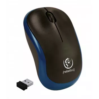 Ratón óptico inalámbrico Rebeltec METEOR azul RBLMYS00048 USB