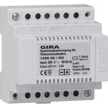 Transformador de red de alimentación GIRA 1296 00 gris (129600)