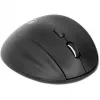 Manhattan Ratón inalámbrico ergonómico, para diestros, 800/1200/1600 dpi ajustables, 2,4 GHz (hasta 10 m), seis botones con rueda de desplazamiento, receptor combo USB-A y USB-C, negro, pila AA (incluida), tres años de garantía