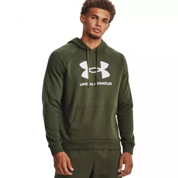 Sudadera con capucha Under Armour Rival Fleece Logo HD hombre oliva 1379758 390 M