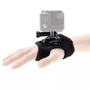Soporte de muñeca Puluz para cámaras de acción con giro 360° — compatible con GoPro HERO 7/6/5/4/3/2, SJCAM, Xiaomi