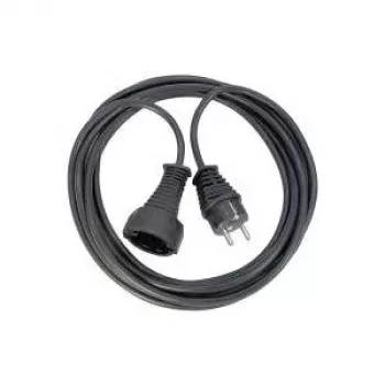 Brennenstuhl 1165010015 Cable de plástico de calidad 2 m H05VV-F 3G1,5, negro (1165010015)