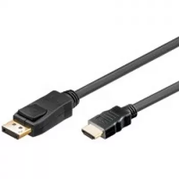 Goobay cable DisplayPort/HDMI 1m negro 1m conexión 1 DisplayPort conexión 2 HDMI