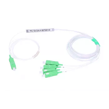 Divisor de cable Extralink Splitter 1:4 PLC SC/APC 900um 1,5m verde blanco