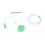 Divisor de cable Extralink Splitter 1:4 PLC SC/APC 900um 1,5m verde blanco
