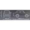 Set de construcción Cobi Trabant 601 — 72 piezas, maqueta de coche en miniatura